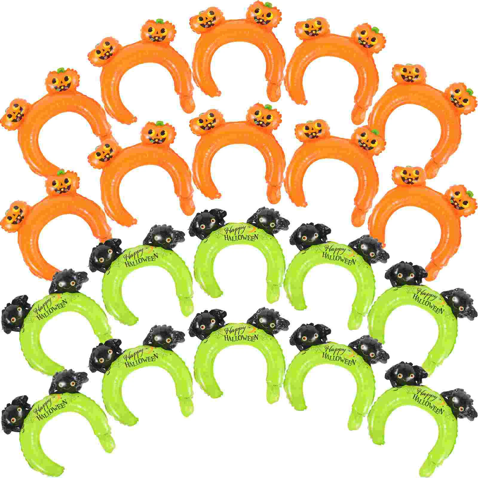 

20pcs Adorable Cartoon Halloween Hair Hoops Shaped Balloons Foil Balloons