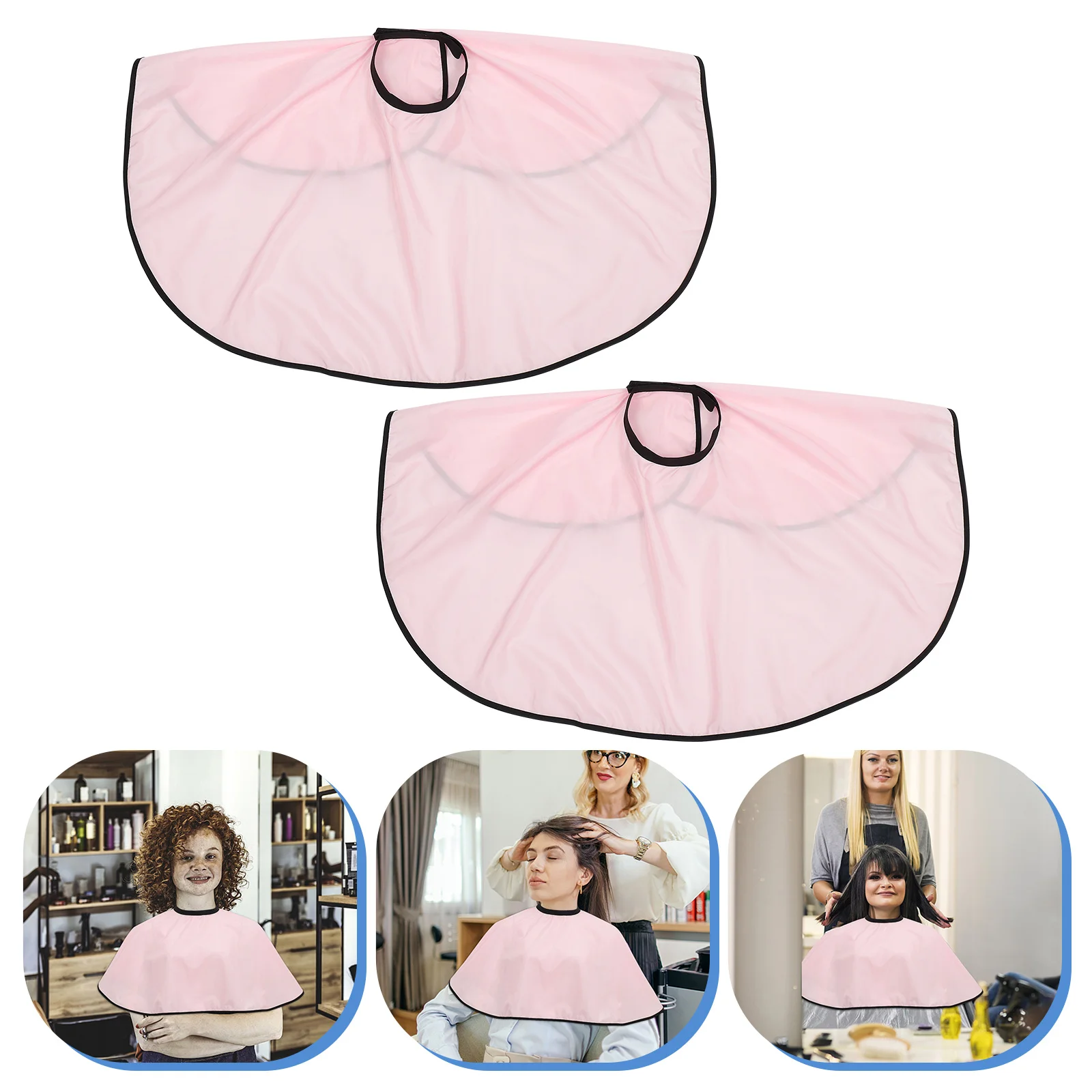 

Hair Cape Salon Barber Hairdressing Cutting Neck Haircutshawl Dye Capes Collar Smock Short Guard Cloak Apron Cool Pad Bib Drape