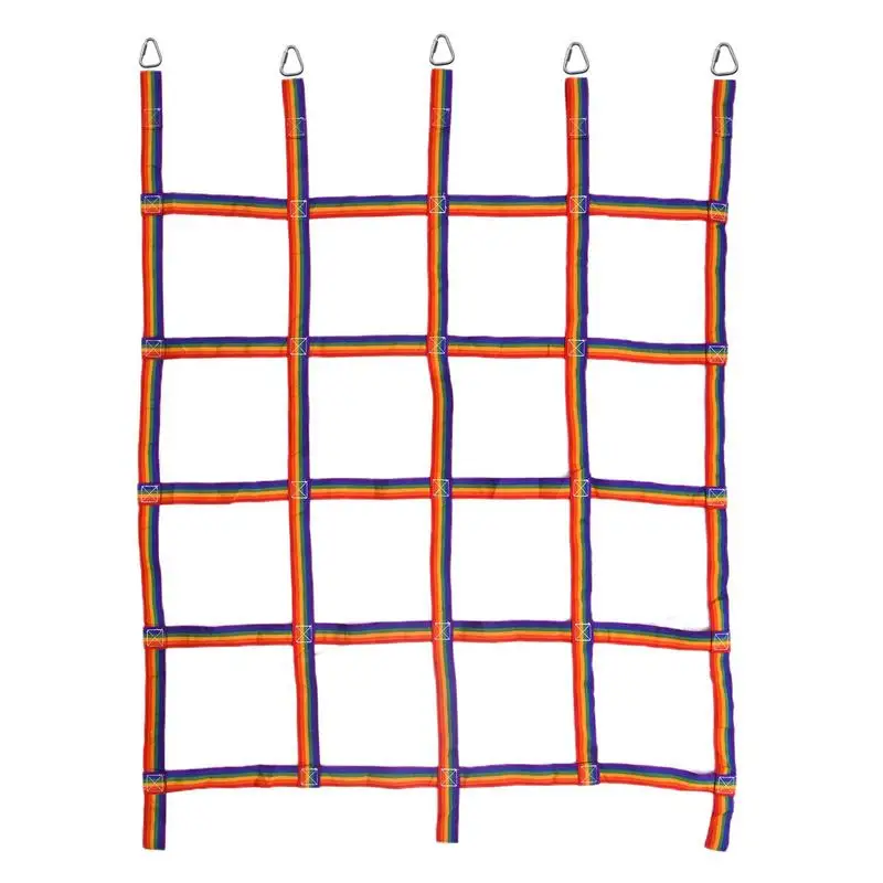 

Kids Climbing Cargo Net Polyester Outdoor Rope Ladder Climbing Hanging Tree Swing For Child Outdoor Swing Climbing Accessories