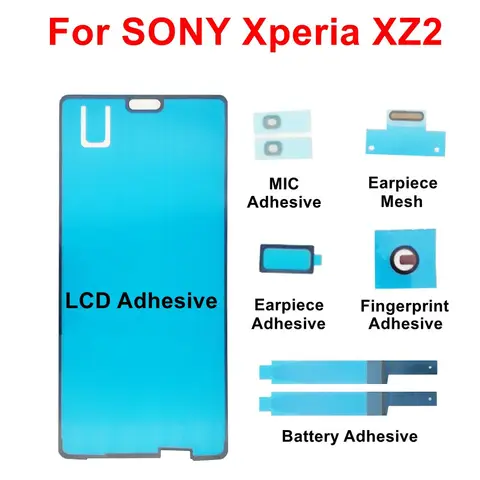ЖК-наклейка на переднюю раму, клей для динамика, громкоговорителя, Пылезащитная сетка, полный комплект клей для SONY Xperia XZ XZs XZ1 XZ2 Compact Mini