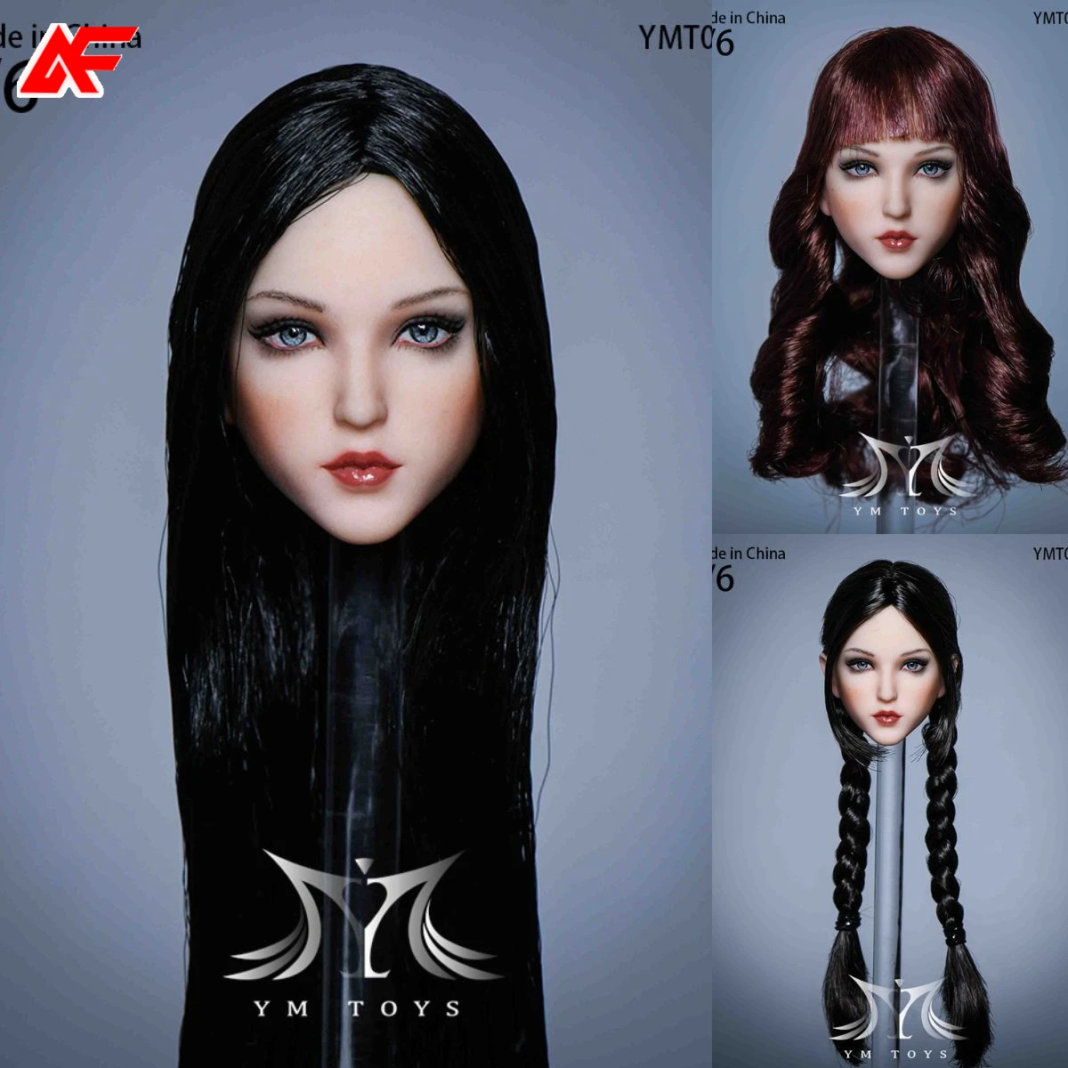 YMT058 масштаб 1/6 модель головы девочки для 12-дюймовой женской экшн-фигурки
