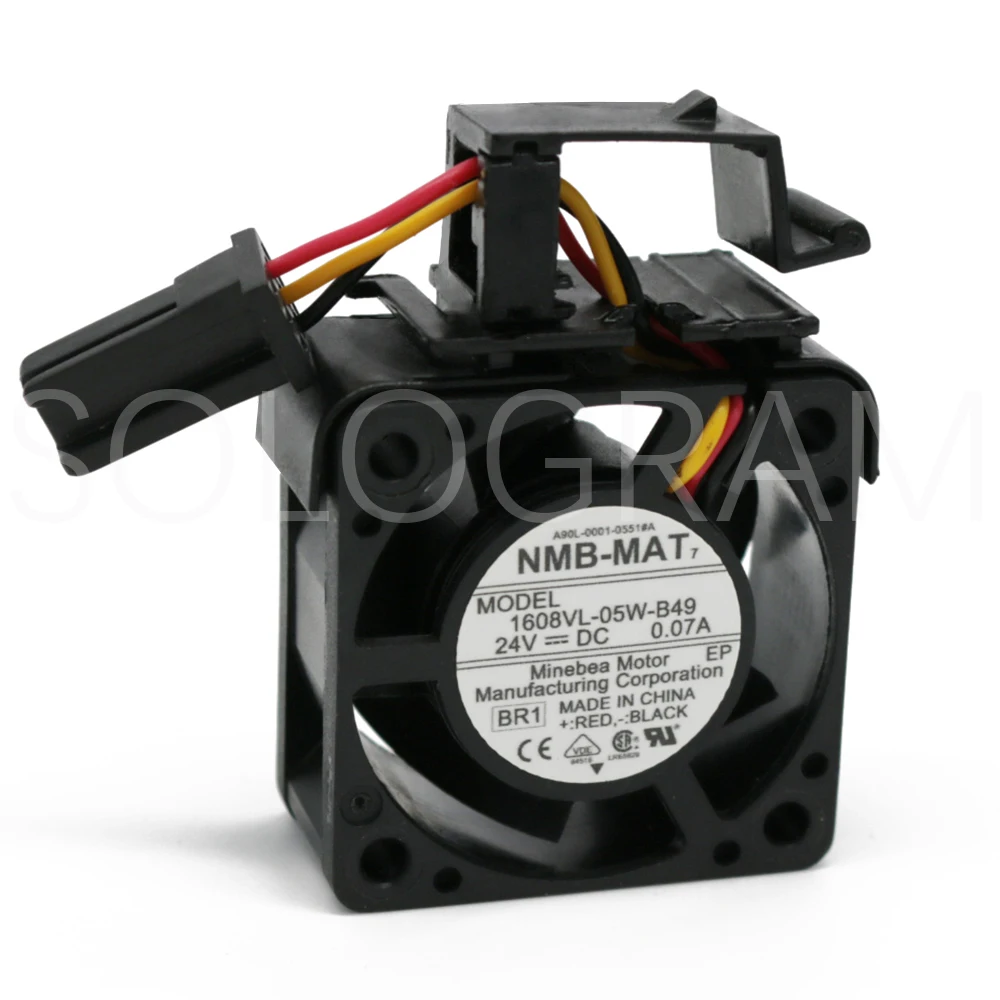 

1Pc Brand New For Minebea Motor NMB-MAT7 1608VL-05W-B49 A90L-0001-0551#A 24V 0.07A 4020 40*40*20MM Fanuc W/ Frame Cooling Fan