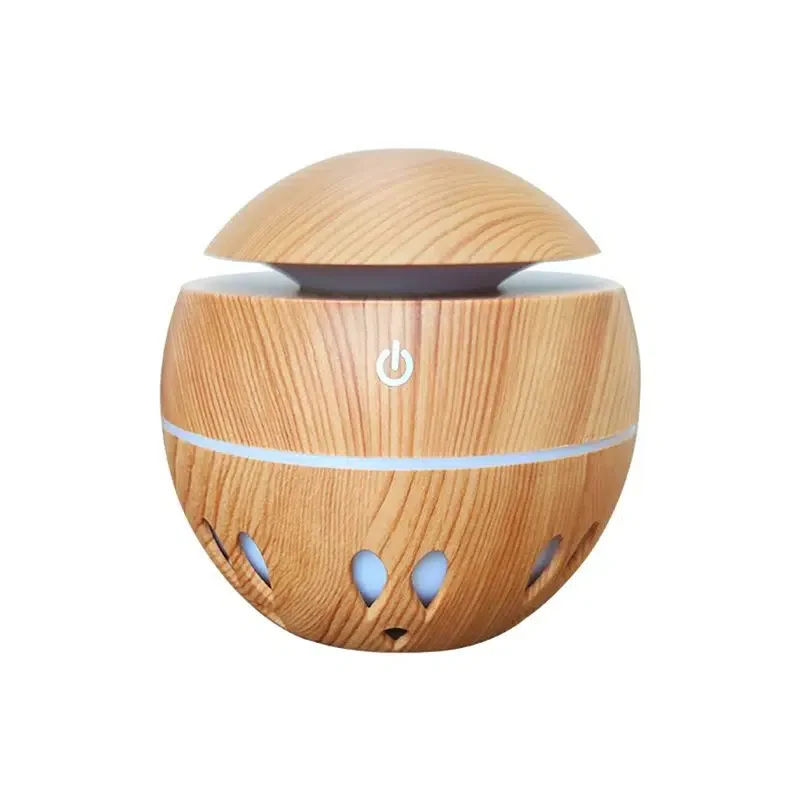 

Mini Mushroom Head Wooden Humidifier Aroma Diffuser USB