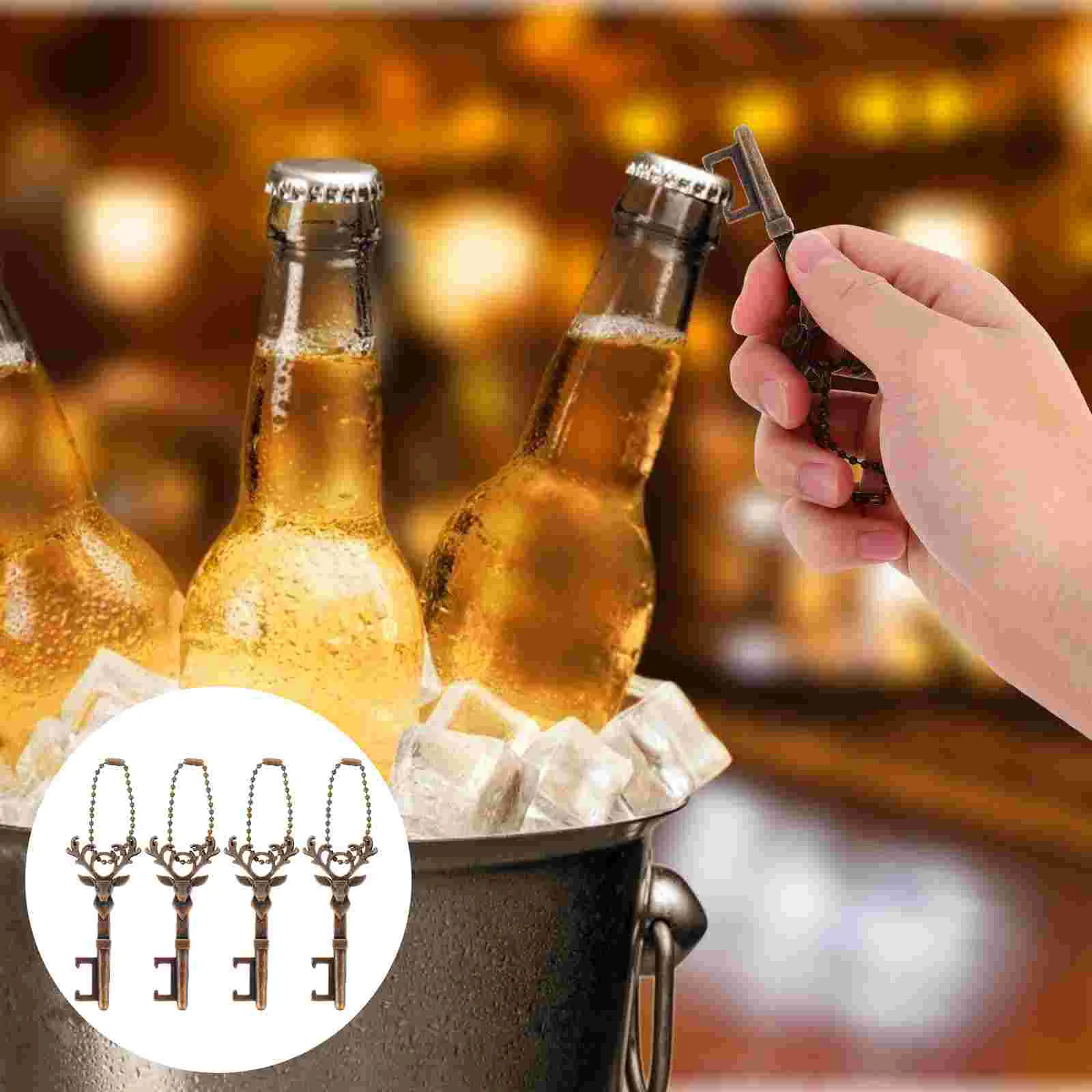 

Opener Bottlechristmas Beer Key Bottles Deer Corkscrew Openerscorkscrews Shape Tool Opening Rabbitwedding Holiday Antlers