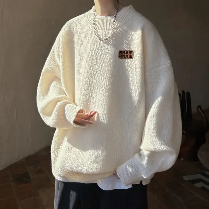 

Winter fresh simple korean Style Men Hoodie Fashion Y2K Personalized Couple Retro Street Thick Warm Long Sleeve Hoodie top