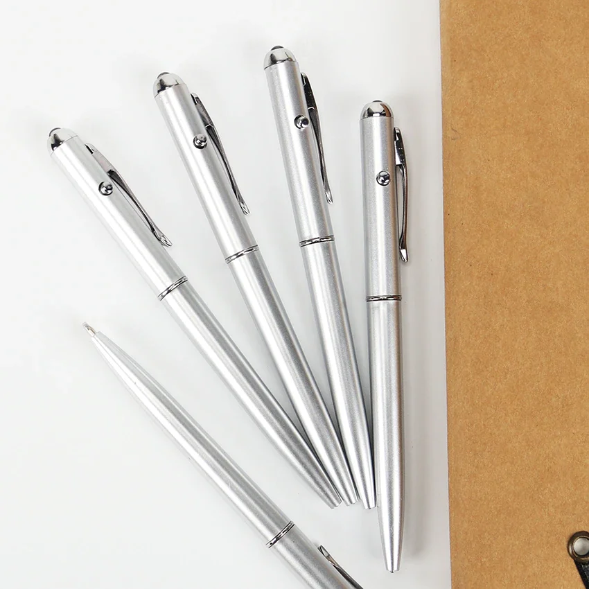 

Plastic Material Invisible Ink Pen Novelty Ballpoint Pens New Office School Supplies With Uv Light Magic Secret Ballpoint 1PC