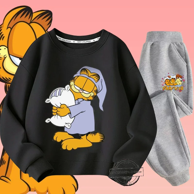 Толстовка с круглым вырезом для мальчиков и девочек Осень-зима