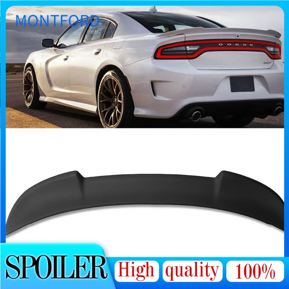 

New Carbon Fiber Look /Black Car Rear Roof Spoiler Wing Trunk Spoiler Wing Lip For DODGE Charger SRT SXT R/T Pursuit 2015-2019