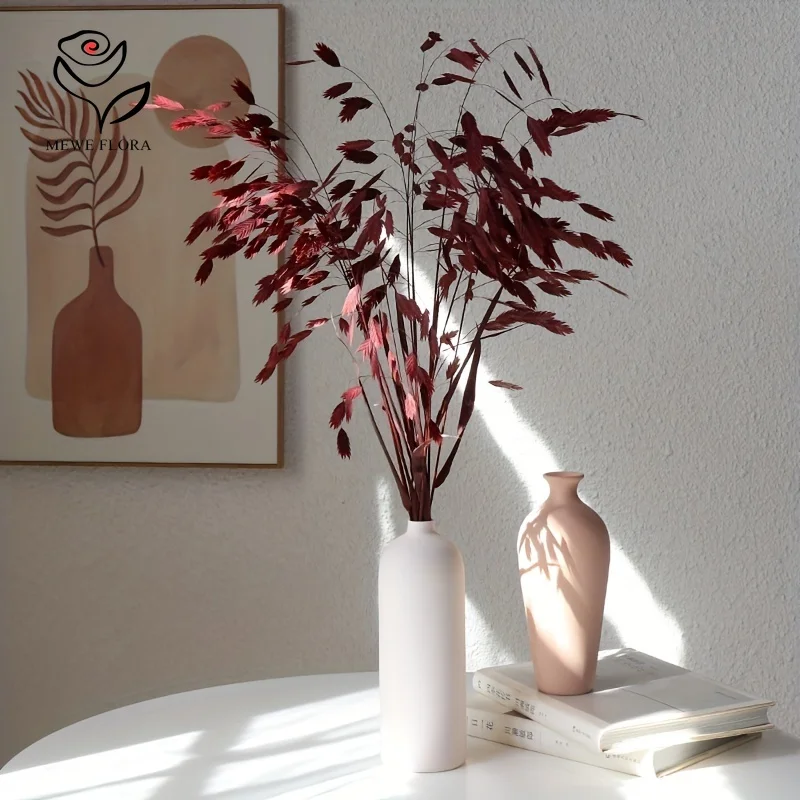 

10Pcs Dried Flower Chasmanthium Latifolium Grass Bouquets Home Decor Real Preserved Plants Handmade DIY Making Craft Accessories