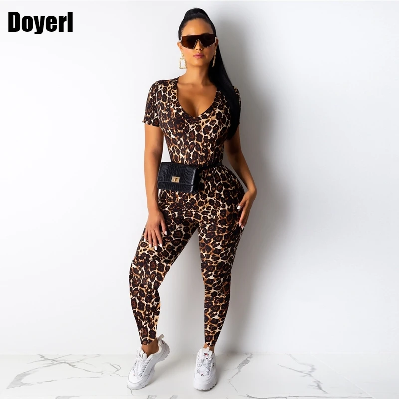 

Leopard Print Women Two Piece Set Top and Pants Tracksuit Sportswear Ladies Casual Suit Autumn Bodycon 2 Piece Women Set Clothes
