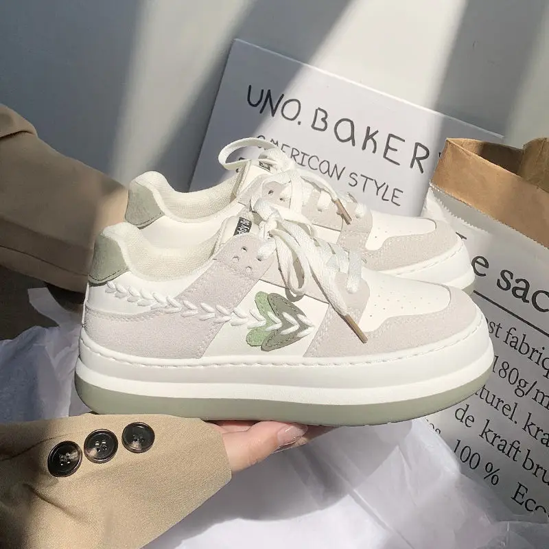 SHANPA Kawaii Women Sneakers 2022 Korean Fashion Daily Wear Patchwork Vulcanize Shoes Casual All-match Mujer Sports Shoes