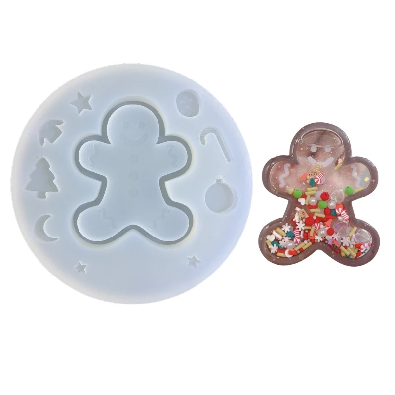 

Quicksand Resin Shaker Silicone Molds DIY Pendant Keychain Decorations Mould