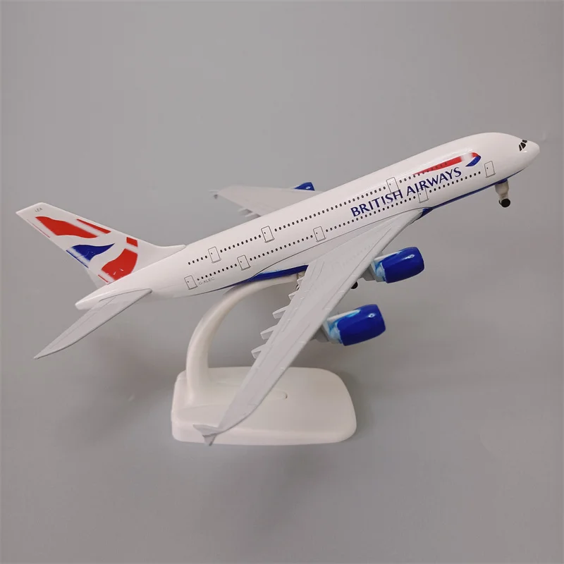

Модель самолета из металлического сплава, 20 см, модель самолета, литый под давлением, модель самолета, американские авиакомпании, аэробус 380 A380