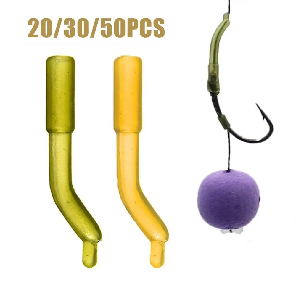 

20/30/50Pcs Durable Angling Supplies Fish Tackle Carp Positioner Anti Tangle Sleeves Line Aligner Sleeve Rubber Hair Rig