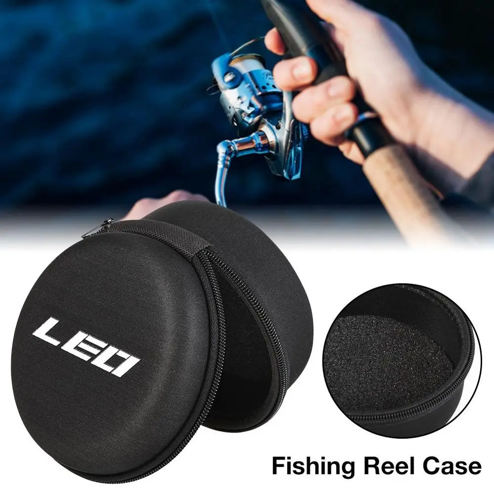 

12CM Waterproof Fishing Bag Fishing Reel Case Round EVA Hard Protective Cover Storage Case Shockproof Fishing Reel Pouch Bag