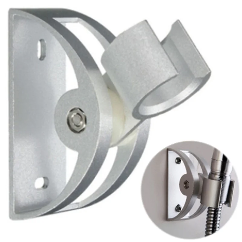 

1Pc Aluminum Shower base Holder Adjustable Wall Mounted Shower Head Stand Bracket Rustproof Head support Holder Bathroom Fitting