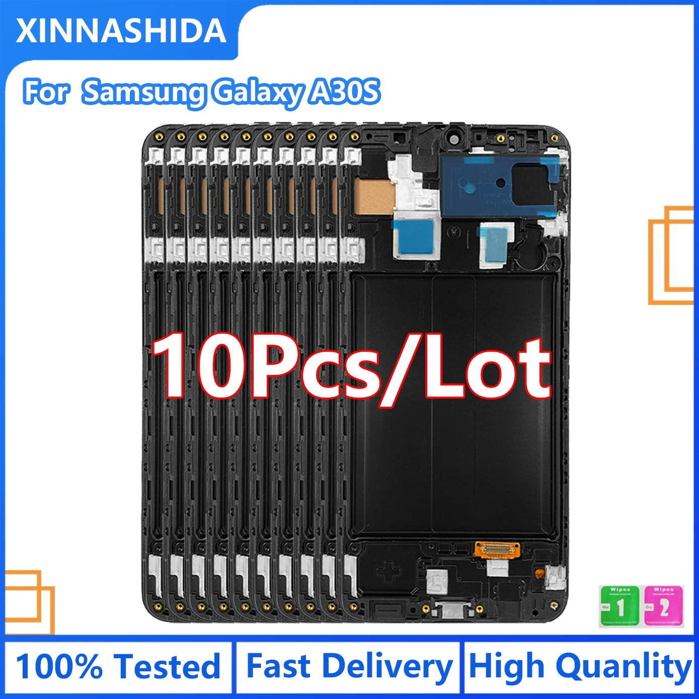 Дисплей с сенсорным экраном для Samsung GALAXY A30S A307, комплект из 10 штук.