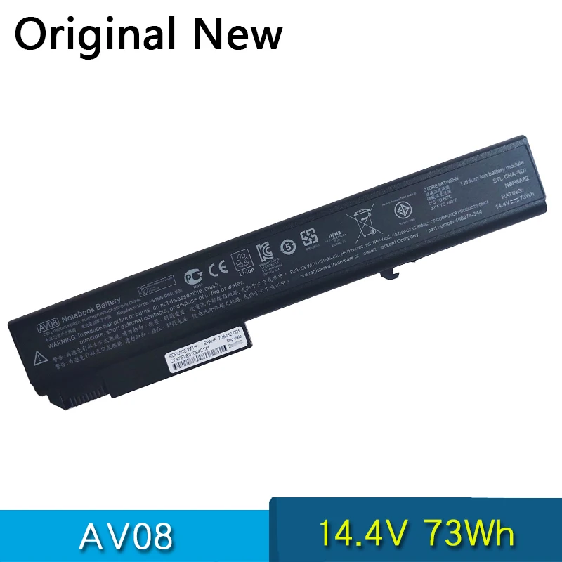 Оригинальный аккумулятор AV08 HSTNN-OB60 LB60 XB60 W46C I43C для HP EliteBook 8530P 8530W 8730W 8740W 8540W 8540P 8730P ProBook 6545B