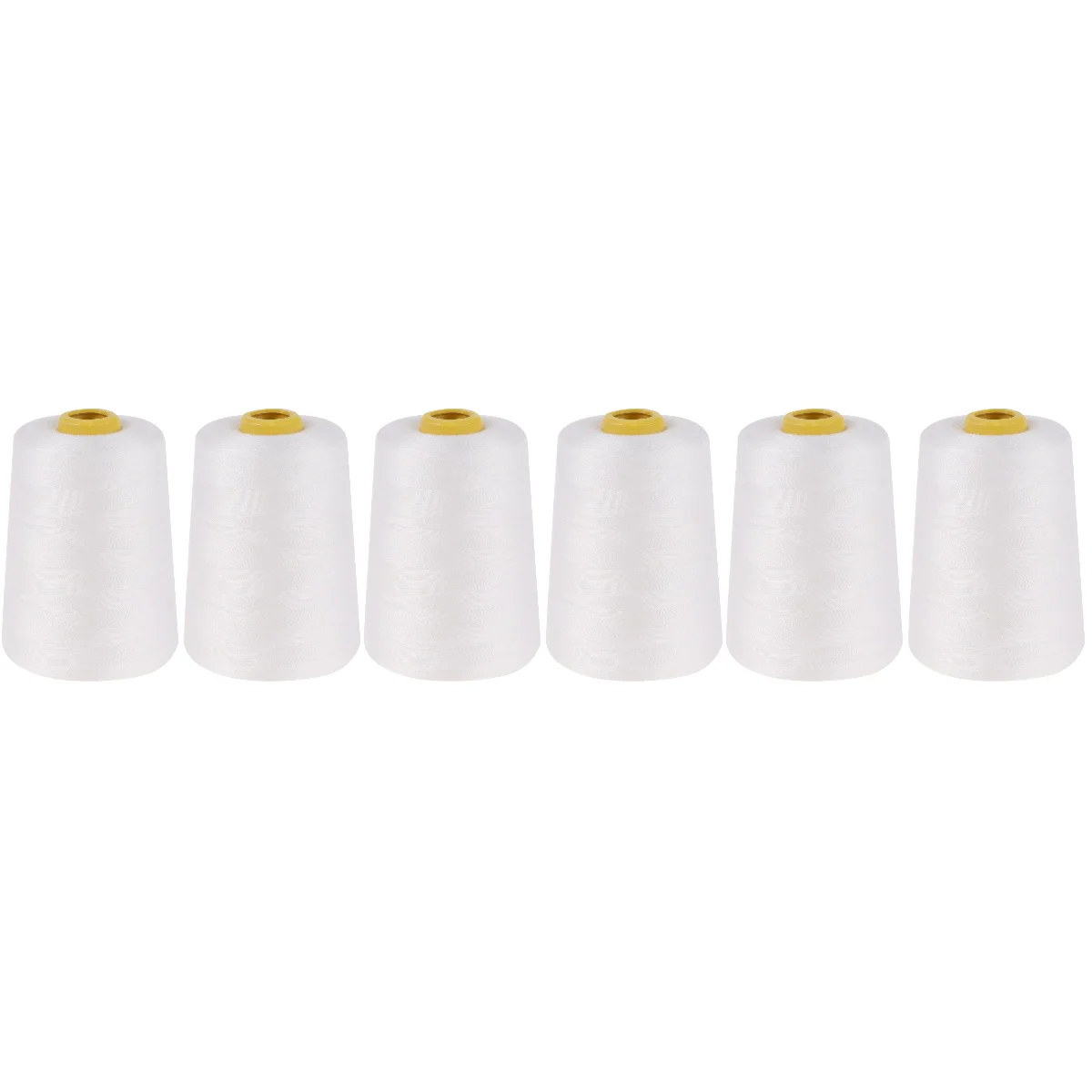 

Швейная нить из полиэстера, 6 рулонов, высокая износостойкая Полиэстеровая нить, прочная швейная машинка