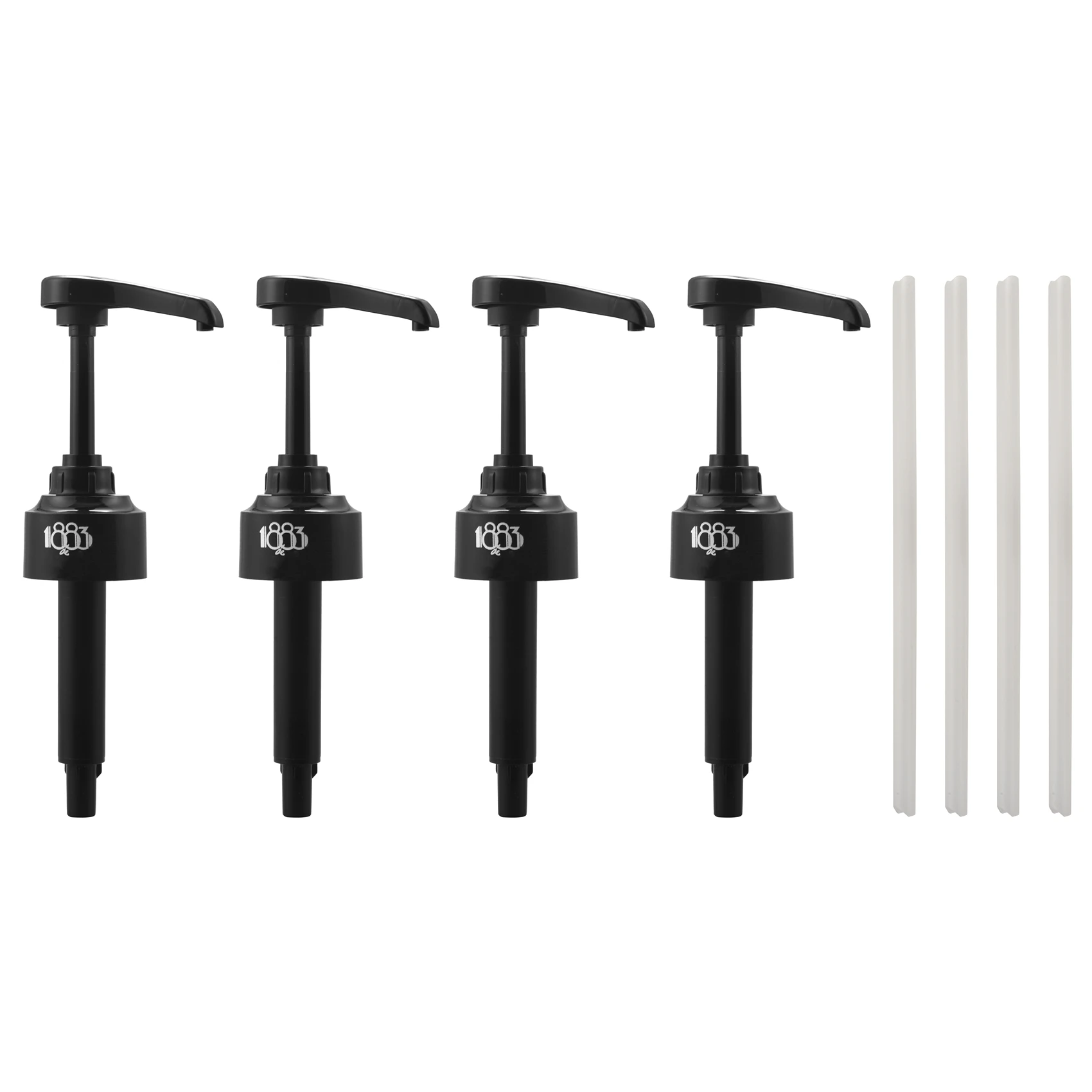 4 упаковки черные насосы для сиропа 8 мл дозатор отлично подходит кофейных