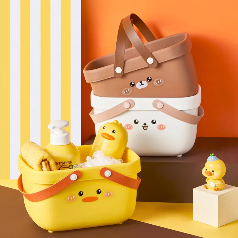 

Organize Storage Basket Plastic Bathroom Kitchen Toilet Cosmetic Clothing Storage Box Household Makeup Kitchen Storage Container