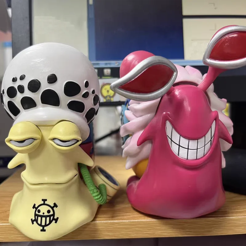 

Аниме One Piece Зоро, Луффи Ace Sanji Law doden Flamingo Den Mushi, экшн-фигурка из ПВХ, коллекционная игрушка, 2 шт./комплект