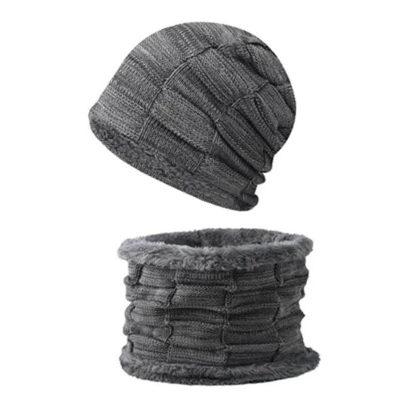 

New Light Plate Bib Hat Two-piece Winter Hat And Velvet Warm Knit Hat Windbreak Outdoor Casual Hiking Pullover Hat