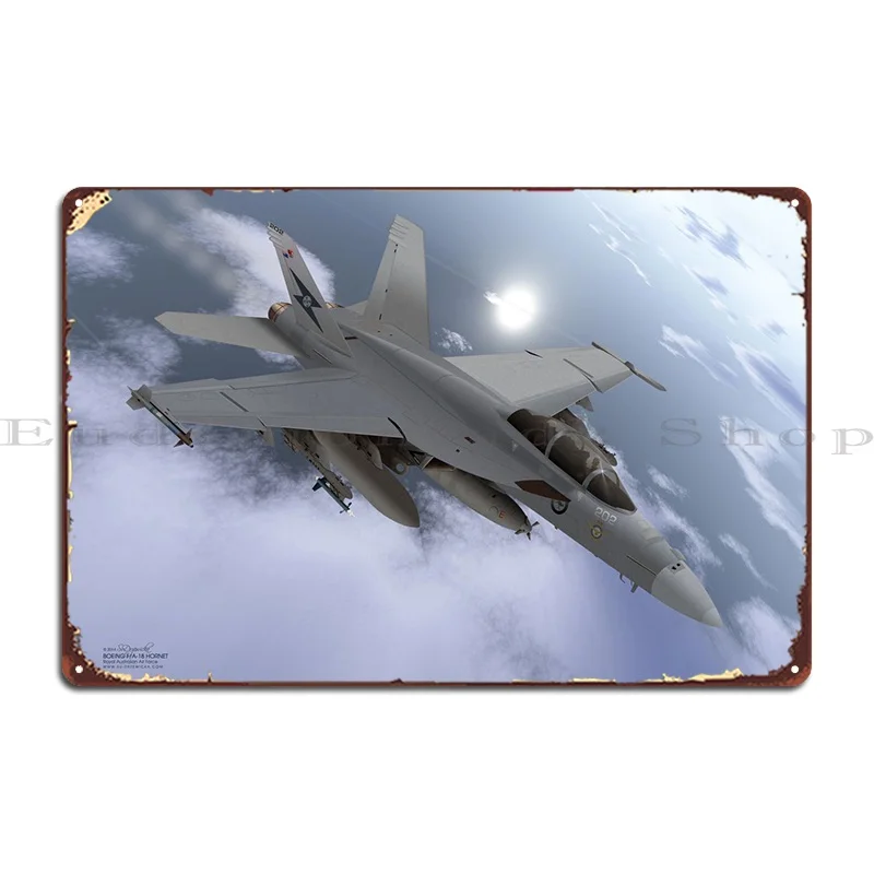 

Металлический плакат с принтом в виде таблички Боинг Fa18