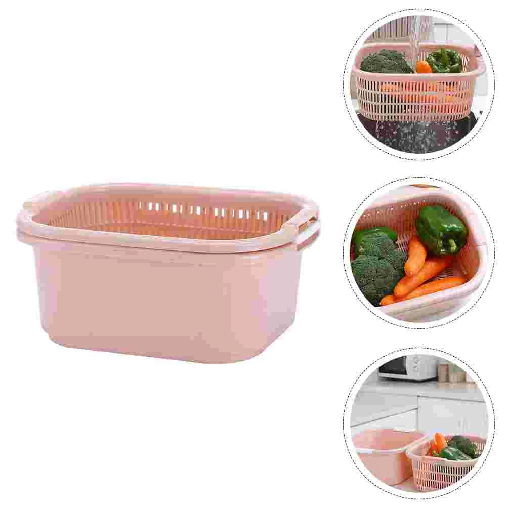 

1 set of Vegetables Draining Basket Fruit Basket Kitchen Food Vegetable Holder