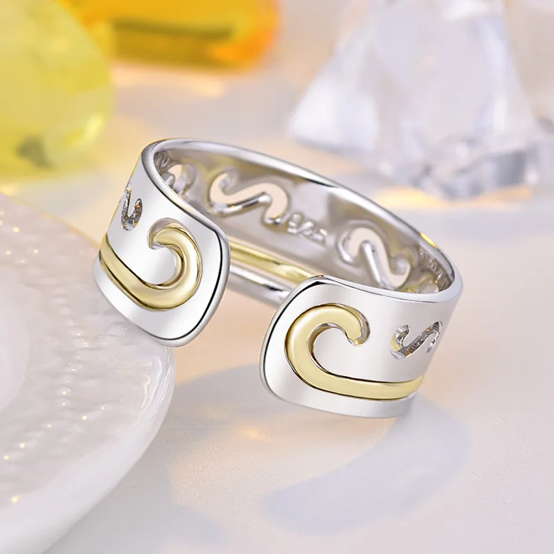 Модное открытое индивидуальное кольцо 2-в-1 съемное мужское и женское Goku