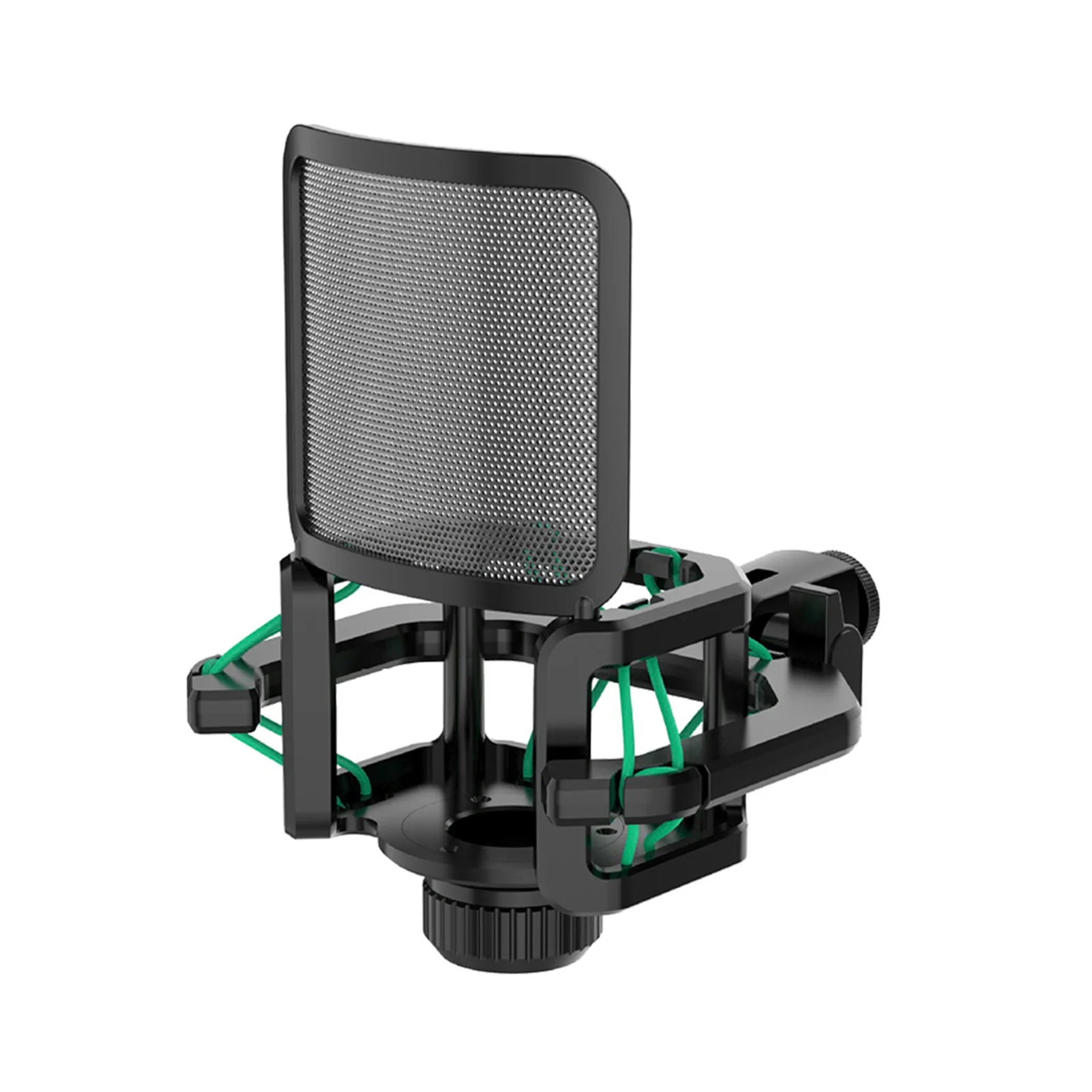 

Для микрофонов с фильтрующим экраном пластиковый кронштейн Противоударное Крепление прочная Антивибрационная Профессиональная универса...