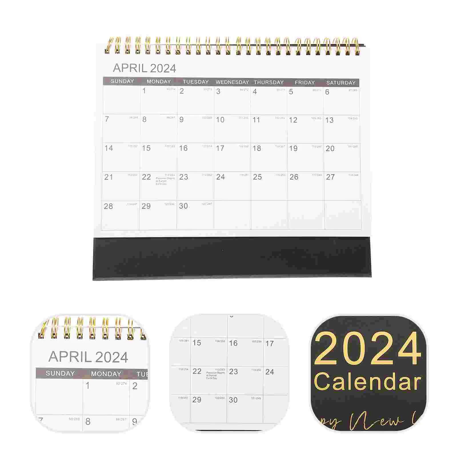 

Украшения для офисного стола, маленький стол, 2024, стоя, флип-календарь на ежемесячный год