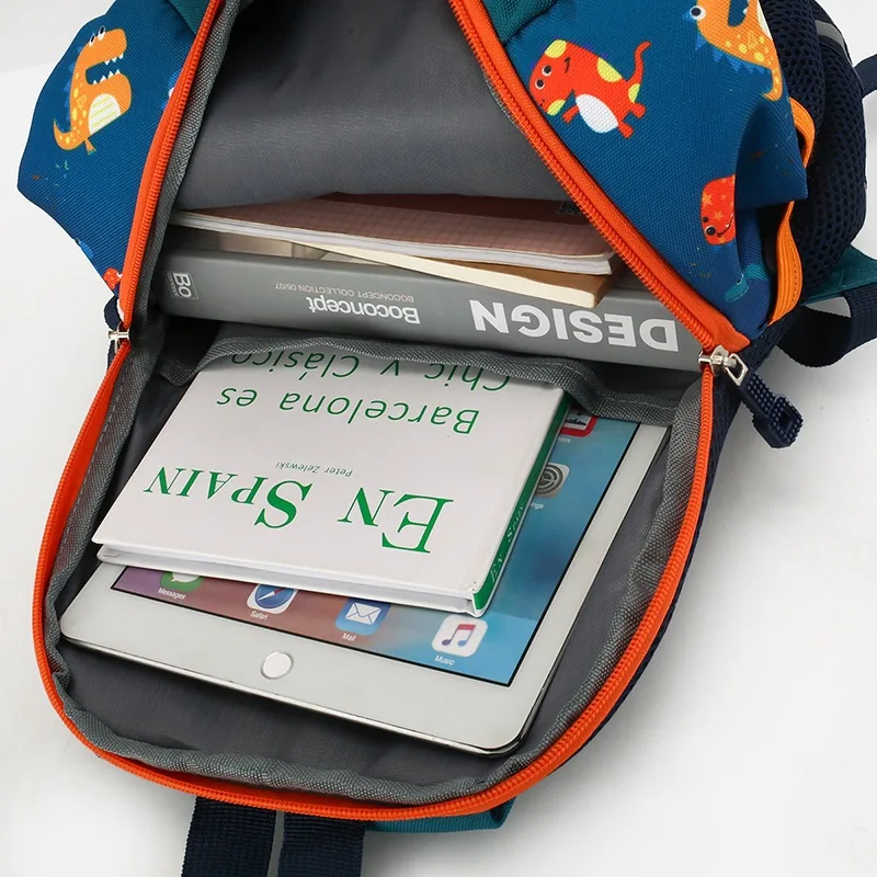 Children Schoolbag student Girl Cute Animal Cartoon Dinosaur Nylon light bookbag Boy kindergarten Backpack Kids 3 to 6 years old