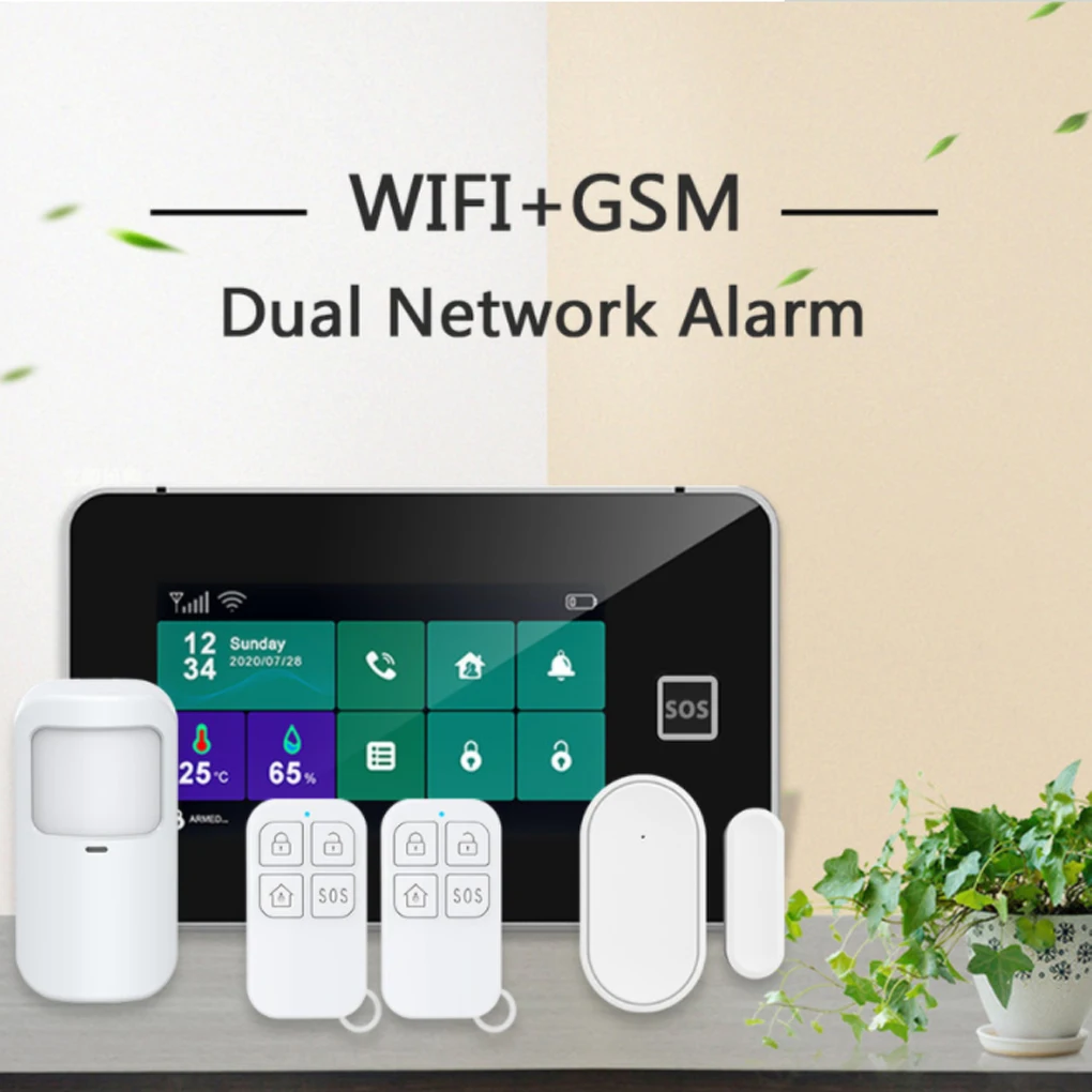 

Wireless Security Alarm System Humidity Burglar Alarm Coding Mode