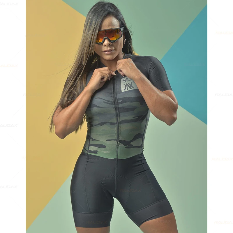 

2022 Women Black Jersey Raudax Ropa Ciclismo Breathable Bib Shorts Set Quickdry Bike Set Triathlon Cycling Clothing Bike Uniform
