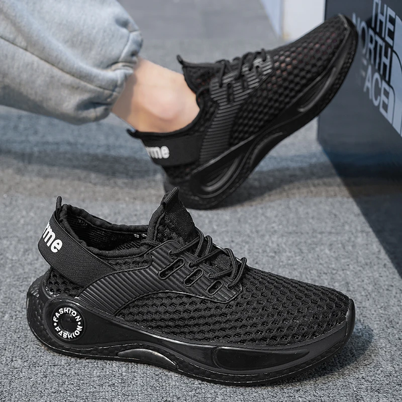 Brand Men Running Shoes Breathable Sneakers Flat Male Sport Shoes Mesh Zapatillas Hombre Rubber Outdoor Boots Mens Walking Shoes