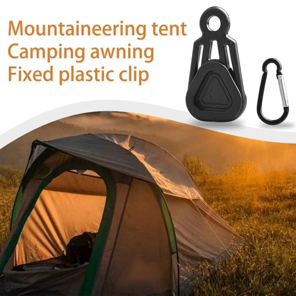 

[ Ready Stock ] 10pcs Outdoor Camping Awning Wind Rope Clamps Multifunctional Weatherproof Tear-resistant Clamps