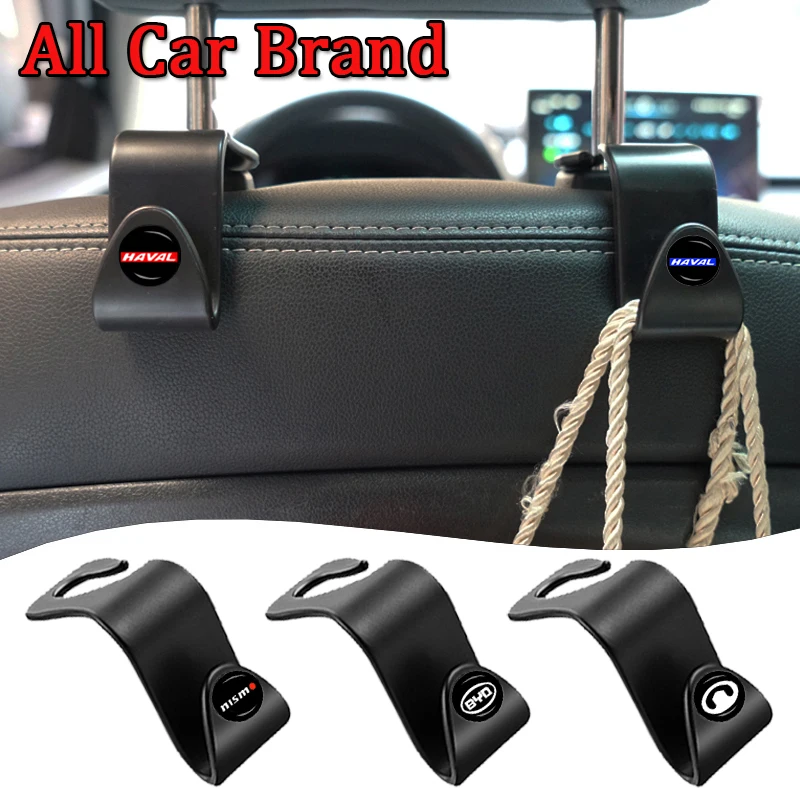 

2/4Pc Car Logo Seat Back Hook Interior Portable Hanger Car Goods For MG Accessories ZS Gundam HS MG5 MG3 MG6 MG7 GS TF ZR ES 350