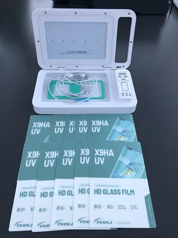 Защитная пленка TUOLI X9HA HD 50 шт., нано-Жидкий УФ-клей, закаленное стекло для закрепления прозрачного изогнутого экрана, универсальная, любого типа искусственной кожи