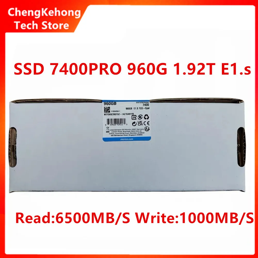 

Micron 7400PRO 960G 1.92T E1. NVMe PCIe4.0X4 серверный SSD