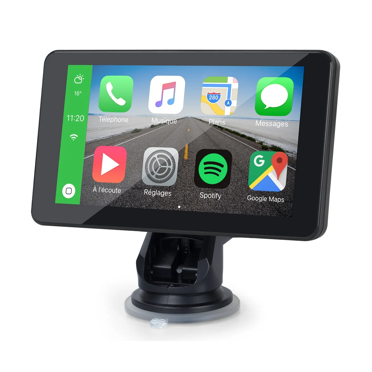

7-дюймовый монитор Carplay, портативная беспроводная навигация CarPlay для автомобиля, универсальный дисплей, Совместимость с Android и Siri