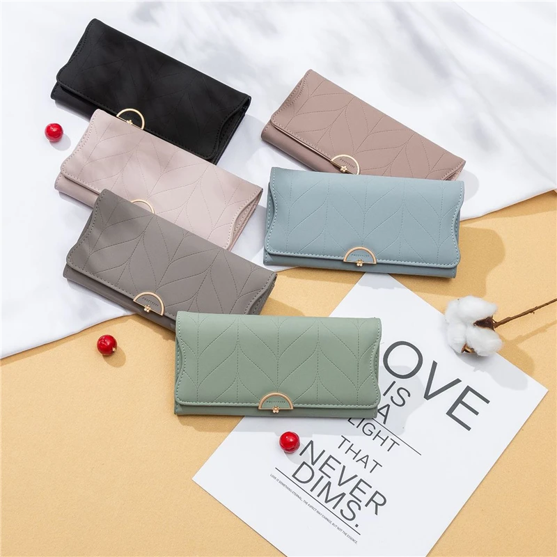 

2022 New Wallets Fashion Women Wallets Multi-Function High Quality Small Wallet Purse Short Design Three Fold Coin Purse