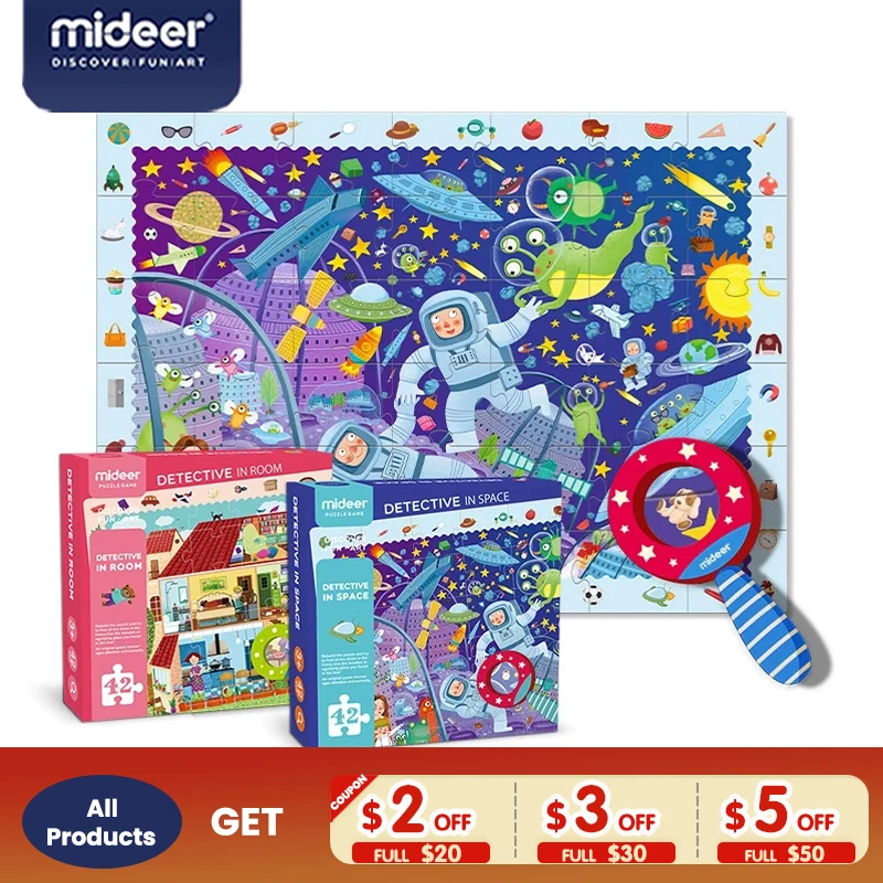 

MiDeer детская загадка для детей, Обучающие игрушки, искусственная Лупа астронавта, обучающая игрушка для детей