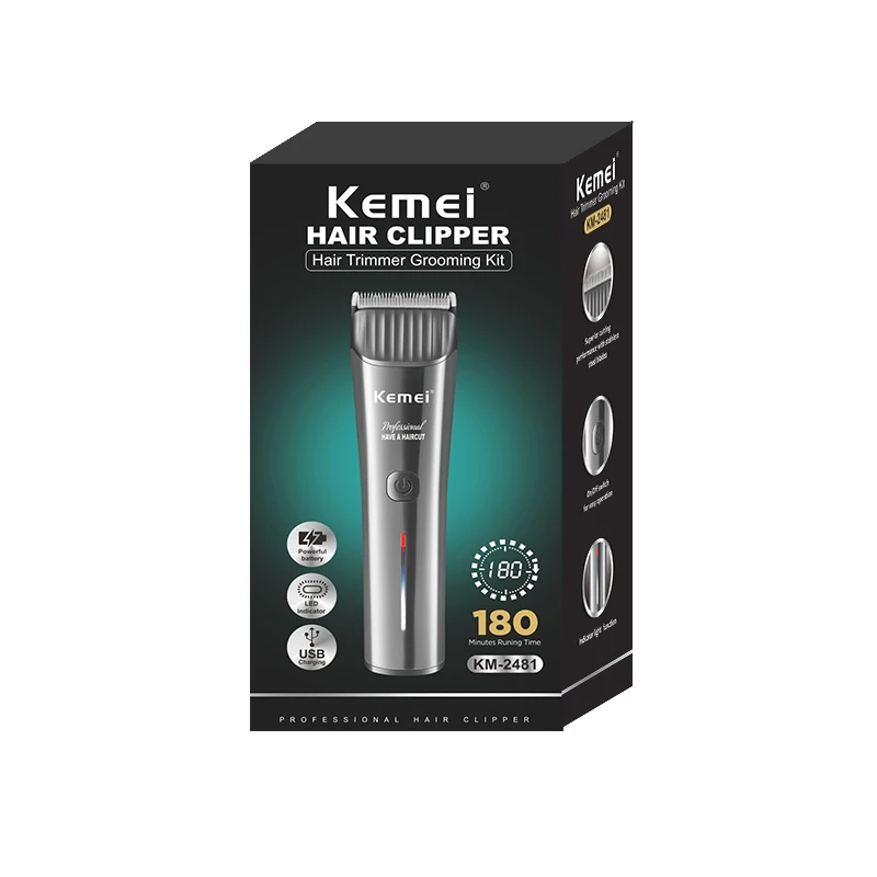 Профессиональная машинка для стрижки волос Kemei регулируемый триммер из