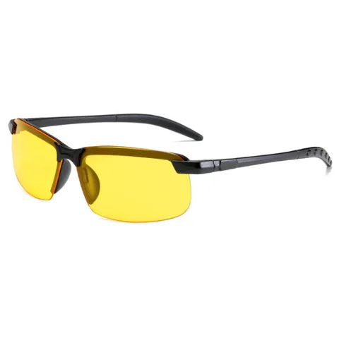 Очки для вождения, желтые очки, мужские очки ночного видения, очки с оправой из поликарбоната, солнцезащитные очки для спорта на открытом воздухе, солнцезащитные очки, очки для вождения