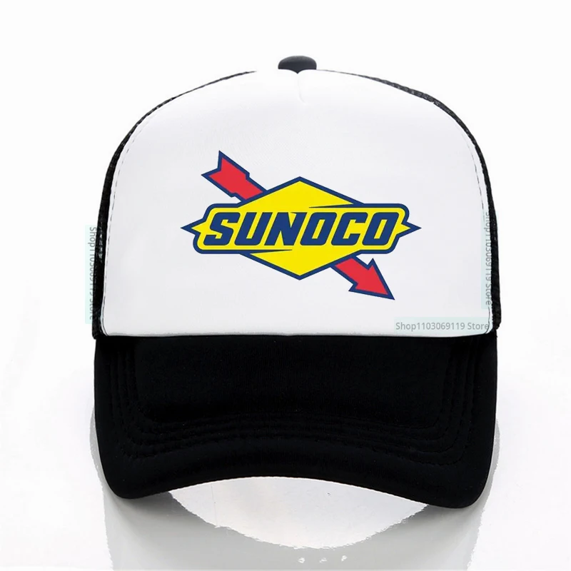 

Винтажная шляпа Sunoco Oil Company, модные брендовые мужские Снэпбэк кепки, крутая летняя сетчатая дышащая Кепка-тракер, бейсболки