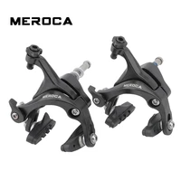 meroca road bike aluminum alloy brake caliper set 47 57mm reach front rear bicycle brakes dual pivot calipers suit for rim 19 21