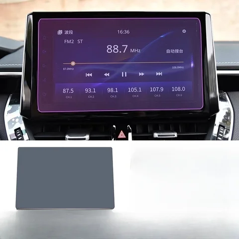 Для TOYOTA COROLLA CROSS 2019-2022 салон автомобиля, центральная консоль, прозрачная защитная пленка из ТПУ для салона автомобиля, защита от царапин