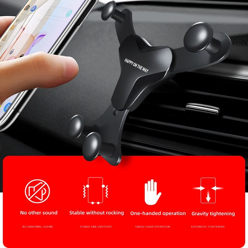 Car Phone Holder Air Vent Clip Stand For iPhone 14 Huawei Samsung Xiaomi Smartphone Bracket Phone Accessories Universal GPS 2023