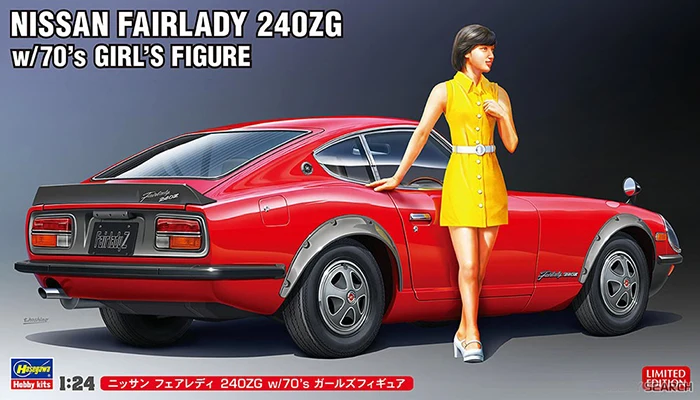 

Кукла Hasegawa 1:24 Nissan Datsun Fairlady 240ZG Girl SP539 Сборная модель автомобиля Ограниченная серия статическая сборка модель комплект игрушка
